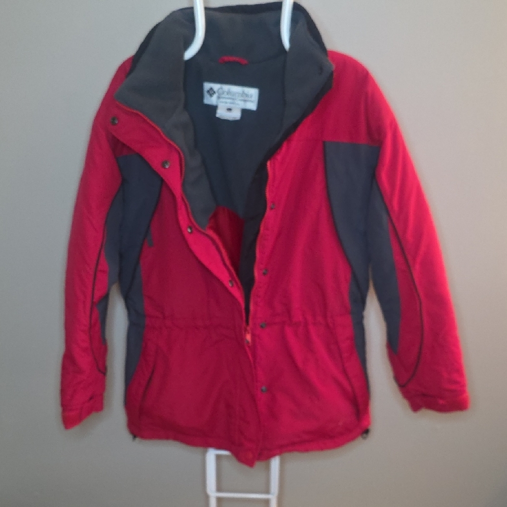 Columbia Vibrant Red and Charcoal Jacket